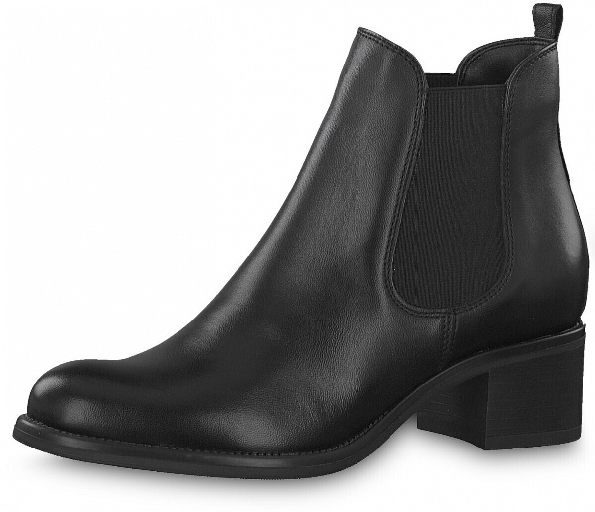 Tamaris Chelsea Boot 1-1-25312-29: Stivaletti Donna In Nero Croco, Taglia 36, Tacco Piatto 3,5 Cm, Altezza Gambale 12 Cm, Con Funzione Touch-it