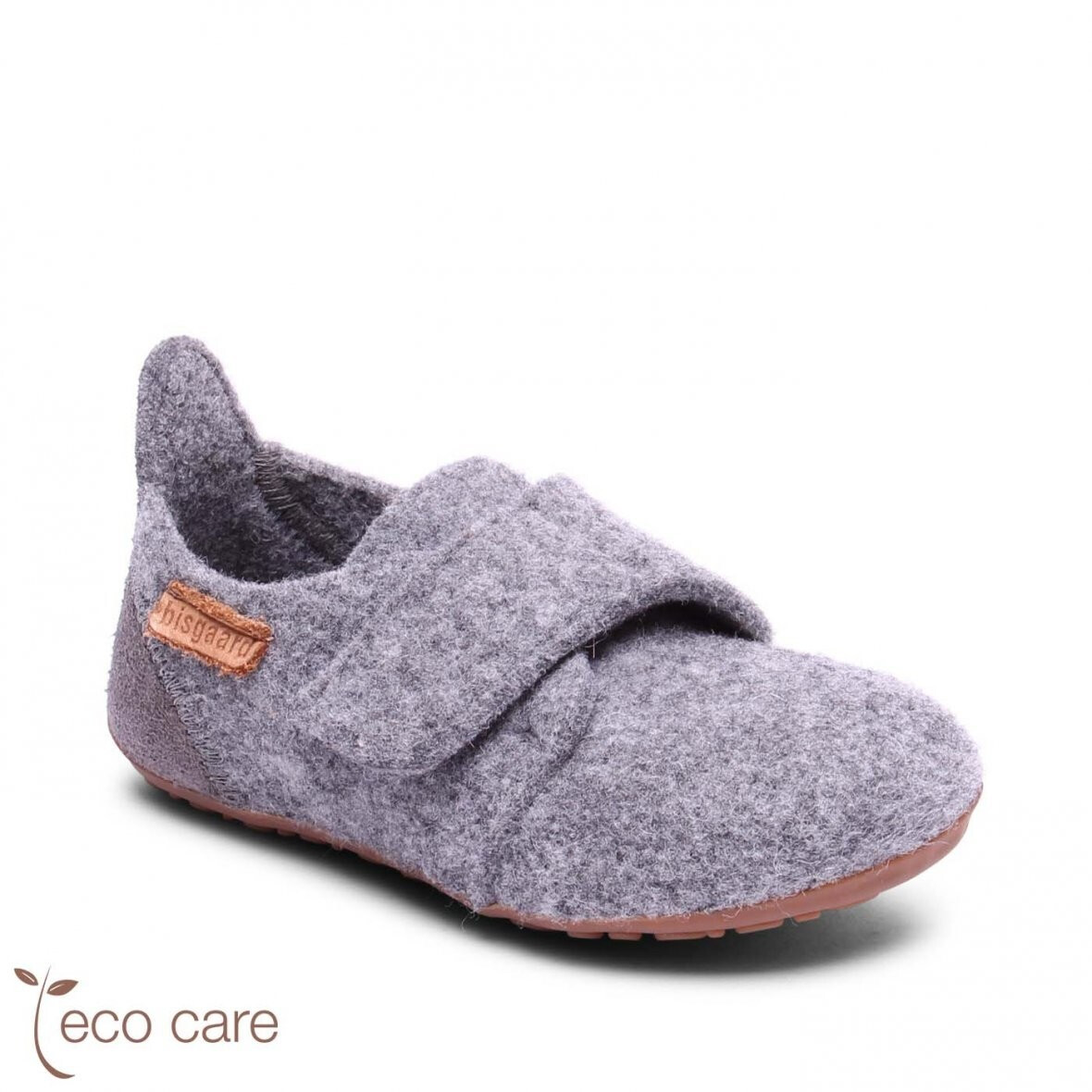 Mocassino Bisgaard Casual Wool In Lana – Suola Antiscivolo, Chiusura Velcro, Per Bambini E Ragazzi, Traspirante E Naturale