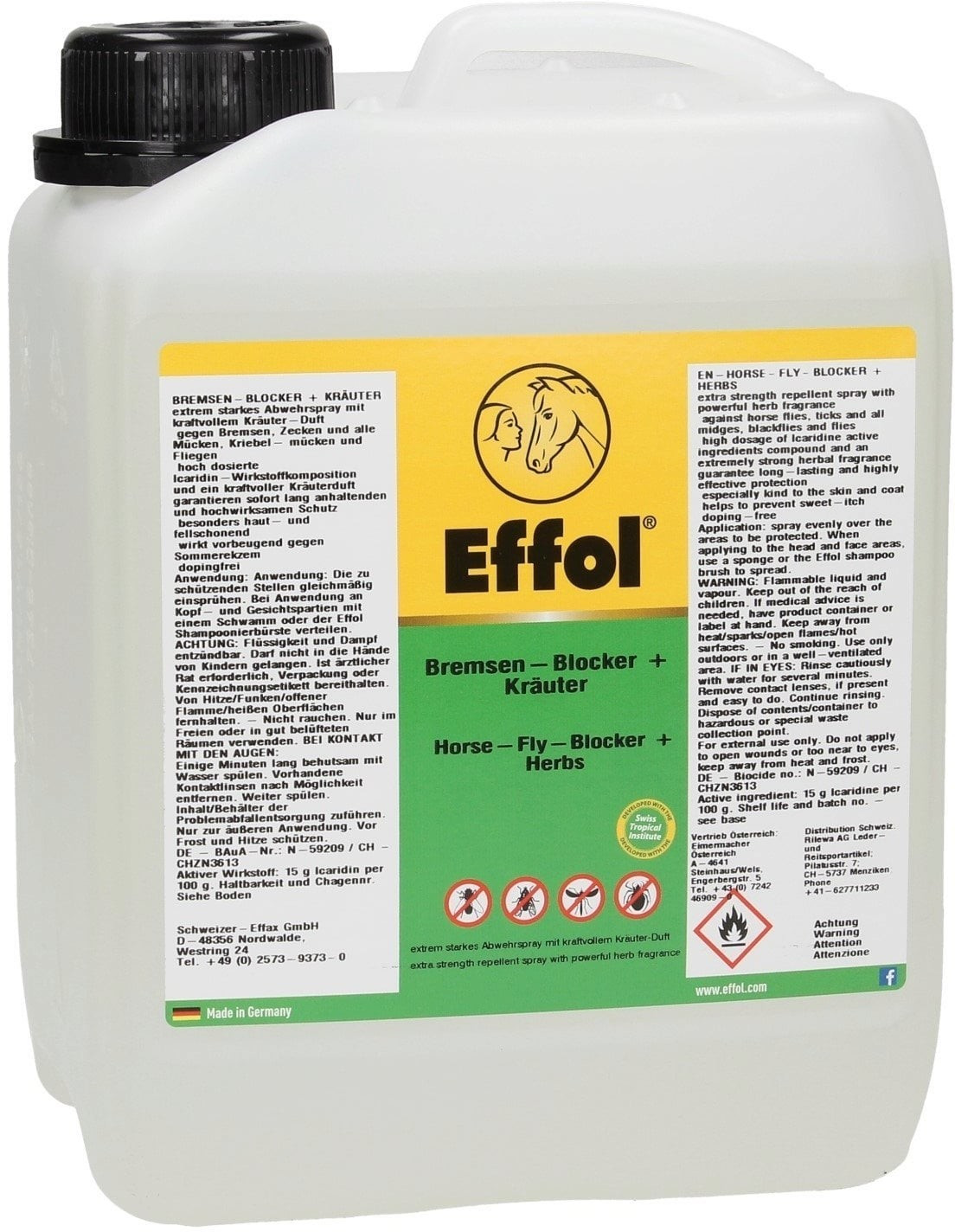 Effol Spray répulsif aux herbes 2,5 L