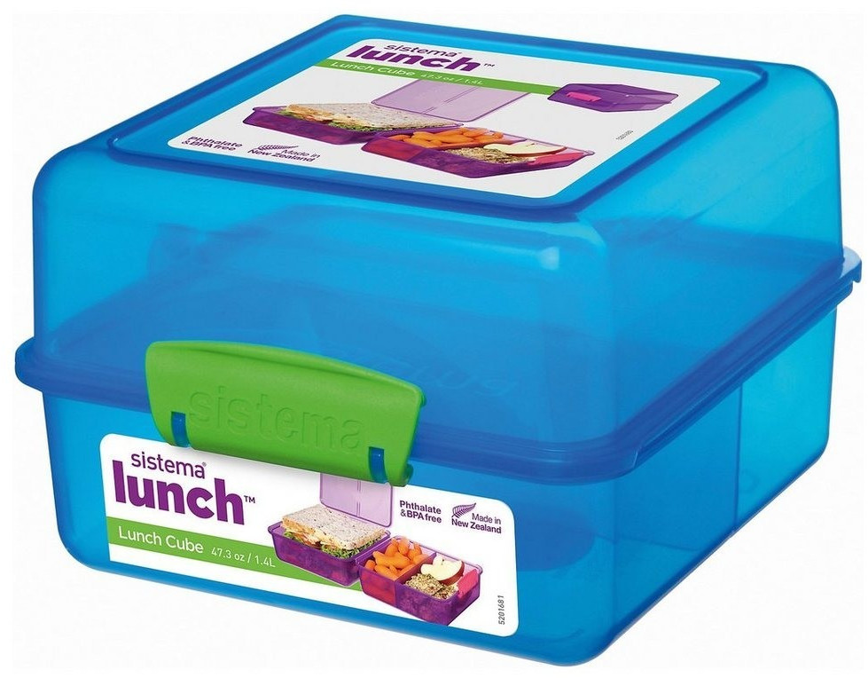 Sistema Klip It Lunch Cube Blue/Green