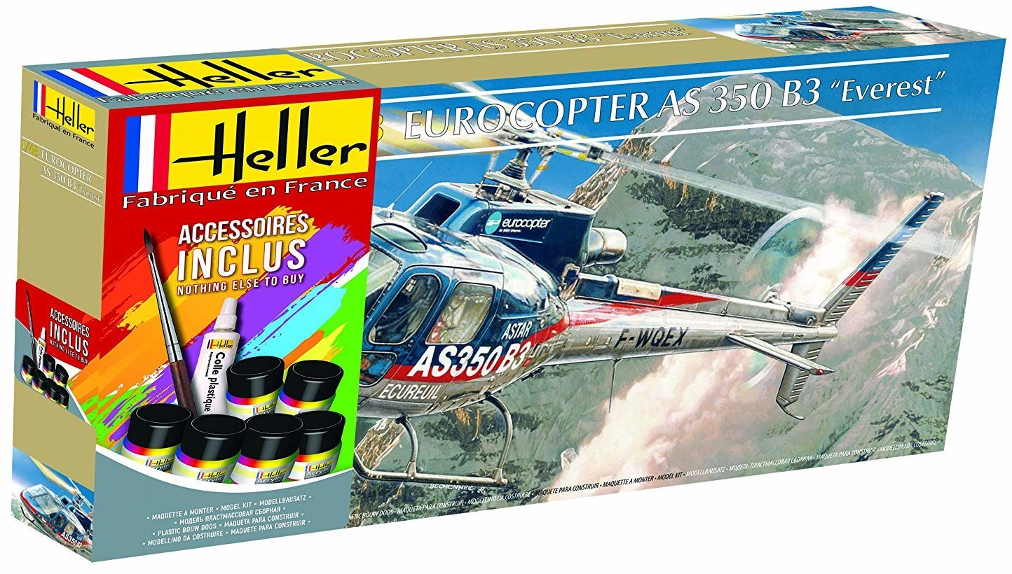 Heller Eurocopter AS350 B3 « Everest » avec accessoires (56488)