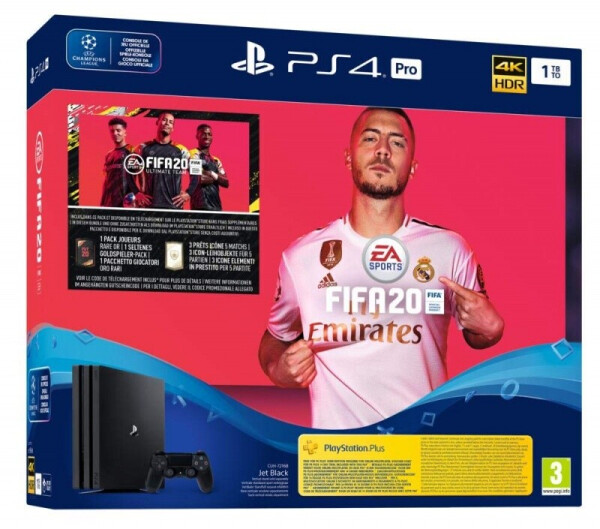 Sony PlayStation 4 (PS4) Pro 1TB + FIFA 20 Ultimate Team