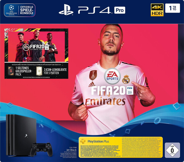 Sony PlayStation 4 (PS4) Pro 1TB + FIFA 20 Ultimate Team, Bild 2