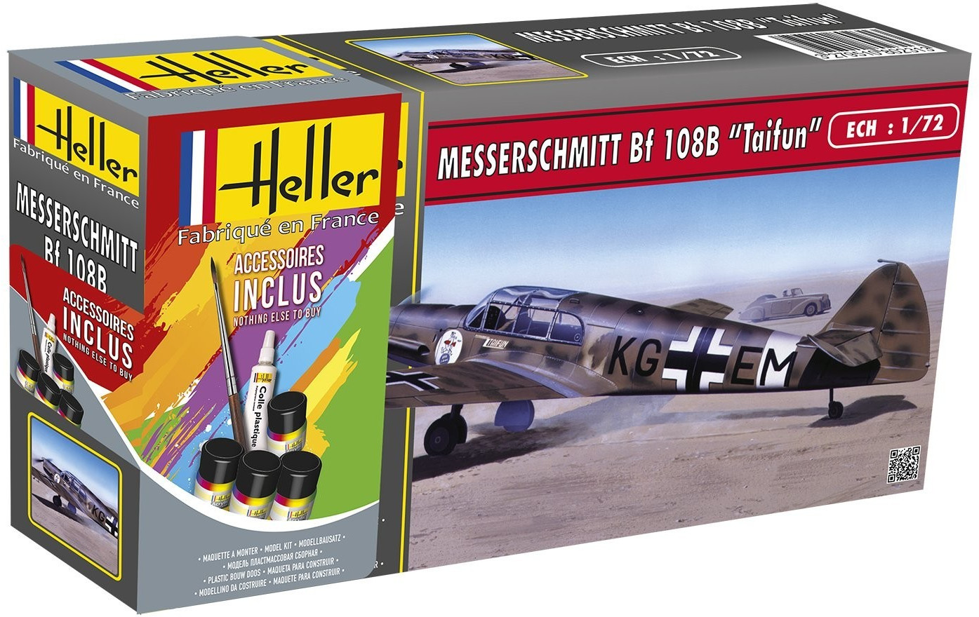Heller Messerschmitt BF 108B « Taifun » avec accessoires (56231)