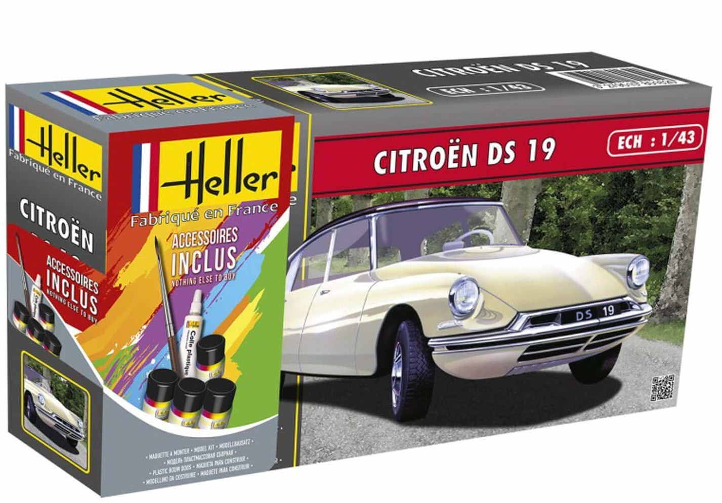 Heller Maquette voiture : Kit : Citroën 2 CV pas cher 