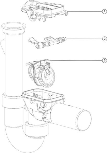 Kessel Staufix Siphon mit Rückstauverschluss (73052), Bild 6
