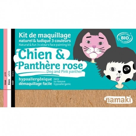 namaki Kit maquillage 3 couleurs Chien & Panthère rose