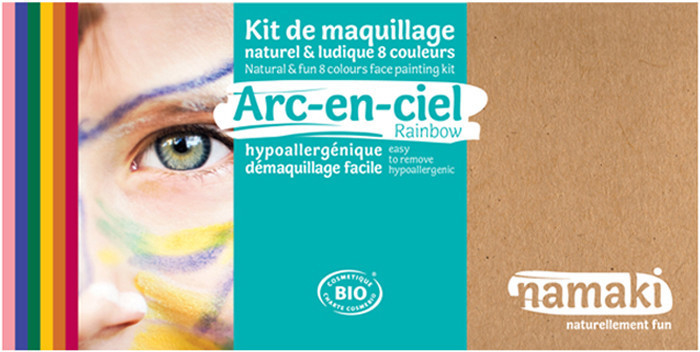 namaki Kit maquillage 8 couleurs Arc-en-ciel