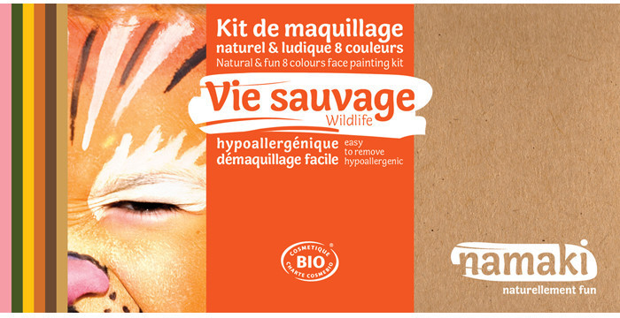namaki Kit maquillage 8 couleurs Vie sauvage