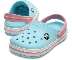 Buy Crocs Kids Crocband Ice Blue/White 