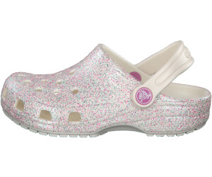 Buy Crocs Kids Classic Glitter Clog oyster from 17.50 Today