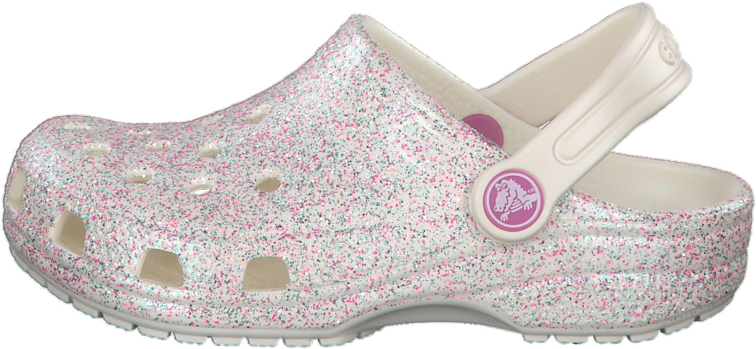 Buy Crocs Kids Classic Glitter Clog oyster from 19.99 Today