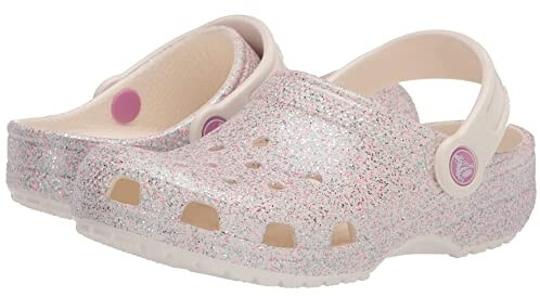 Oyster glitter crocs deals
