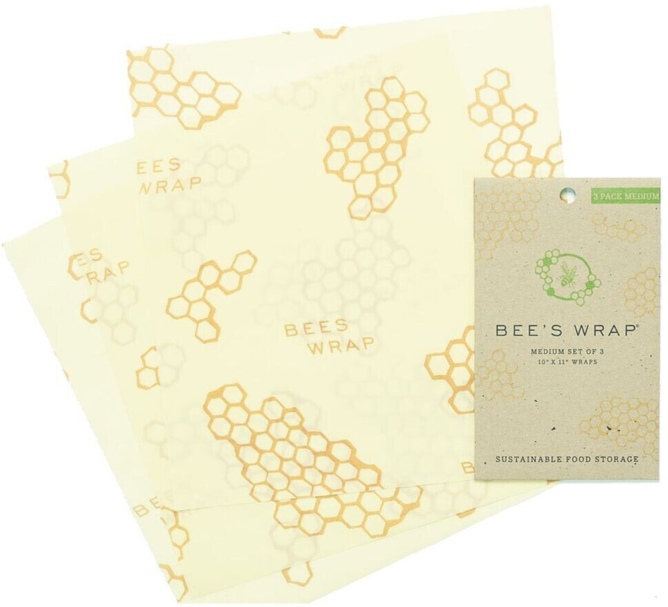 Bee's Wrap Beeswax set of 3  Medium