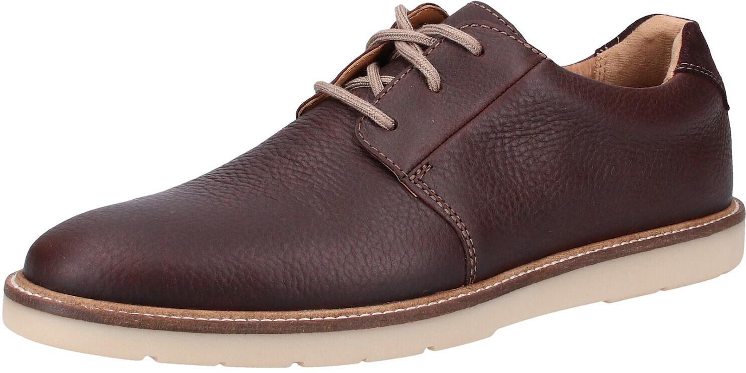 Clarks Grandin Plain dark brown tumbled