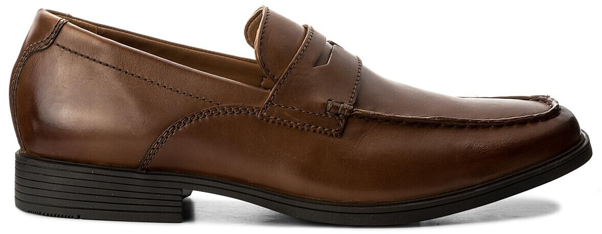 Clarks Tilden Way tan leather
