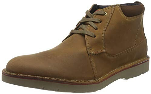 Clarks vargo mid dark tan on sale