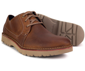 Buy Clarks Vargo Plain dark tan leather 