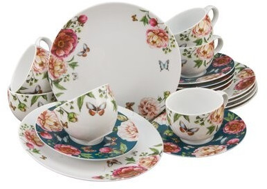 CreaTable Coffee Service Enjoy Roses (18 Pieces)