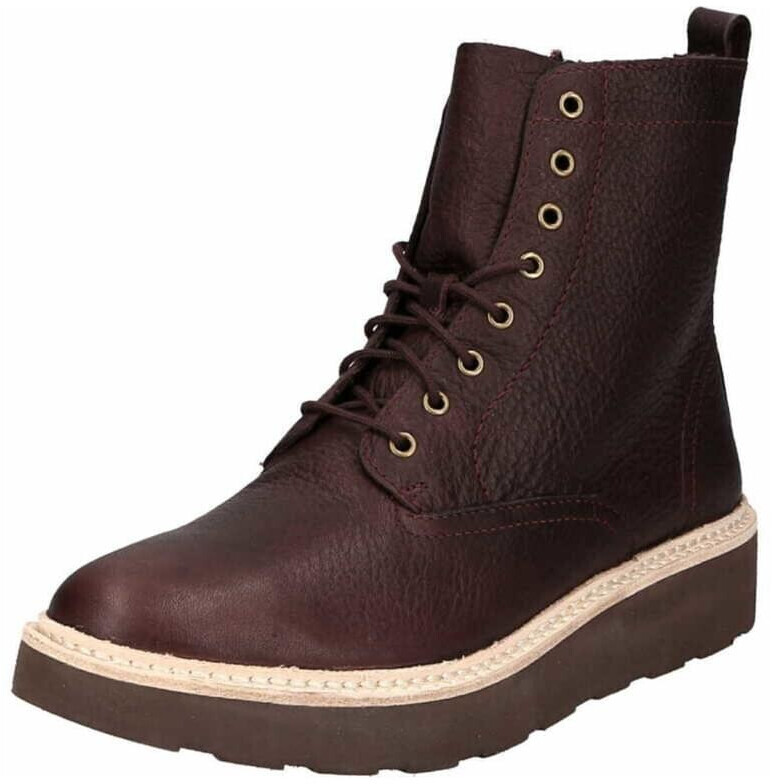 Clarks Trace Pine burgundy leather