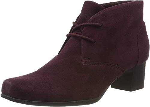 Clarks Un Damson Tie aubergine suede