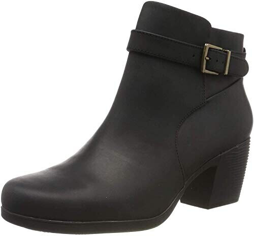 Clarks Un Lindel Lo black oily lea