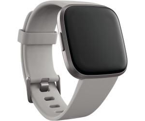 gray silver fitbit versa