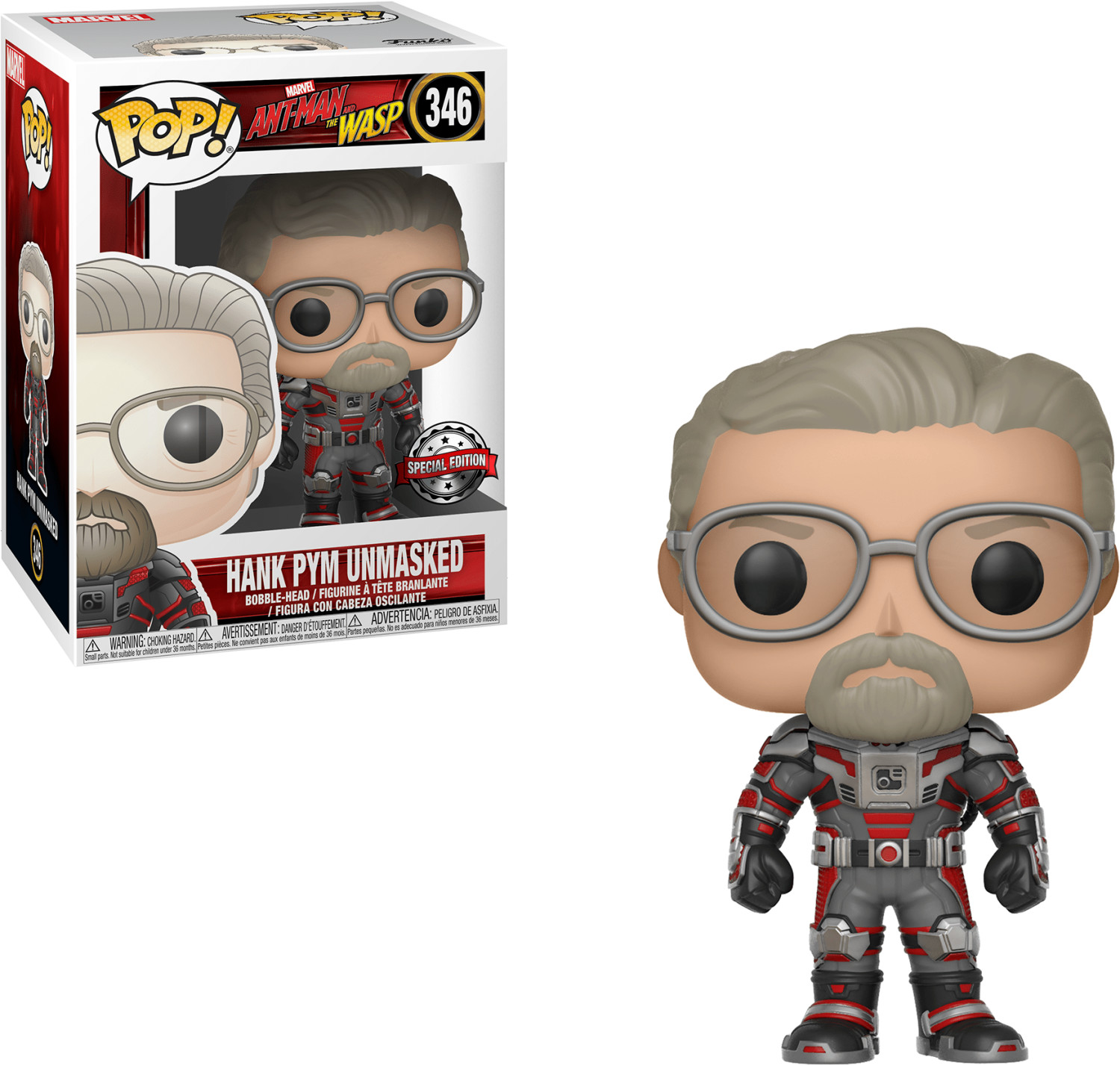 Photos - Action Figures / Transformers Funko Pop! Marvel: Ant-Man and the Wasp - Hank Pym Unmasked  (346)