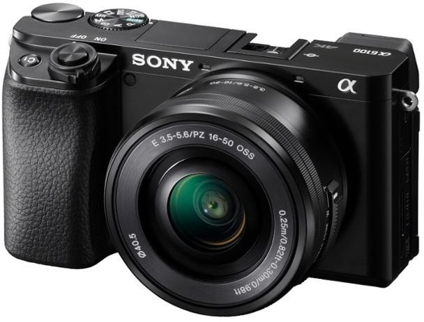 Sony Alpha 6100 24,2MP Systemkamera inkl. 16-50mm Standardzoom Objektiv schwarz