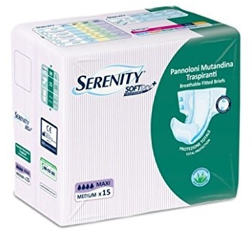 Serenity Soft Dry Incontinence Diaper Maxi M (15 pc.)