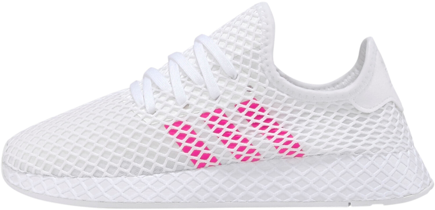 Adidas Deerupt Runner J cloud white/shock pink/core black