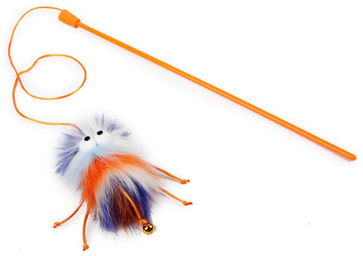 All for Paws Monster Fluffer Wand Orange Blue White