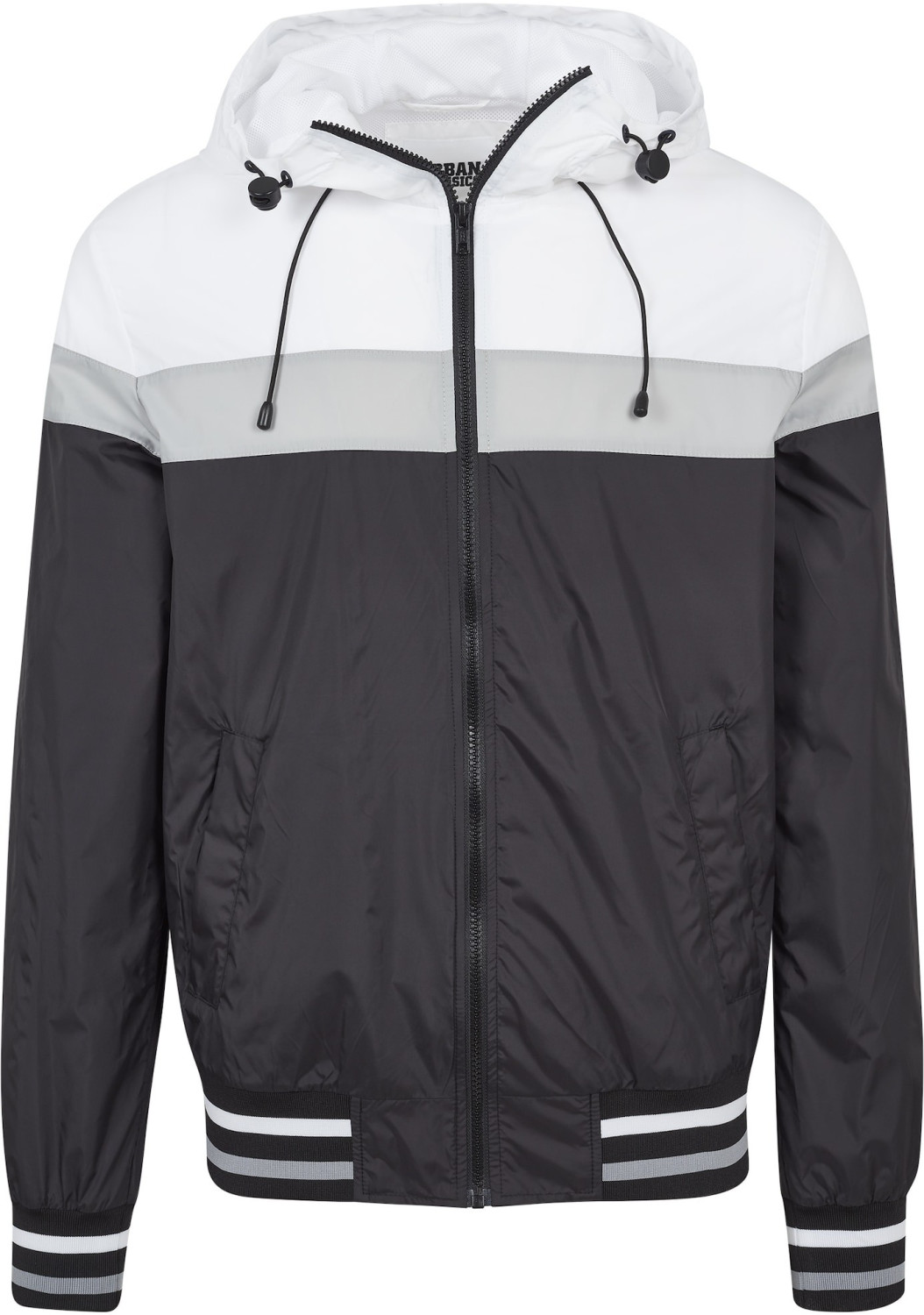 Urban Classics Windrunner grey / black / white (TB2104-00514)