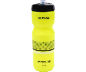 ZEFAL Sense M80 Trinkflasche Unisex 800ml – Schwarze/weiße/grüne Sportflasche Mit Silikonmundstück