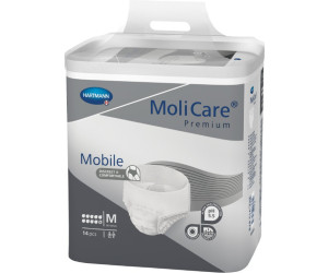 MoliCare Mobile: Pañales para Adultos con Incontinencia Severa, Ropa  Interior Absorbente para Hombres y Mujeres, 10 Gotas, talla M, 14 unidades