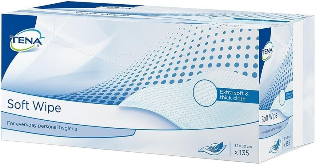 Tena Soft Wipe 30x32 cm (135 pcs)