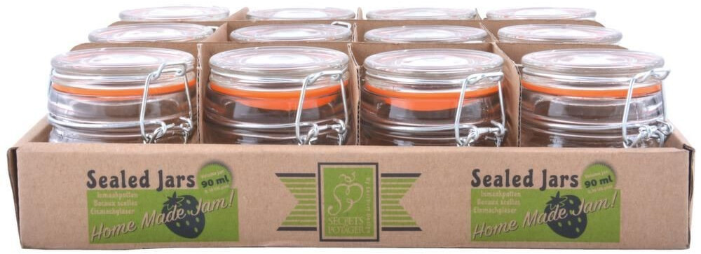 Esschert Lot de 12 bocaux en verre Home Made Jame