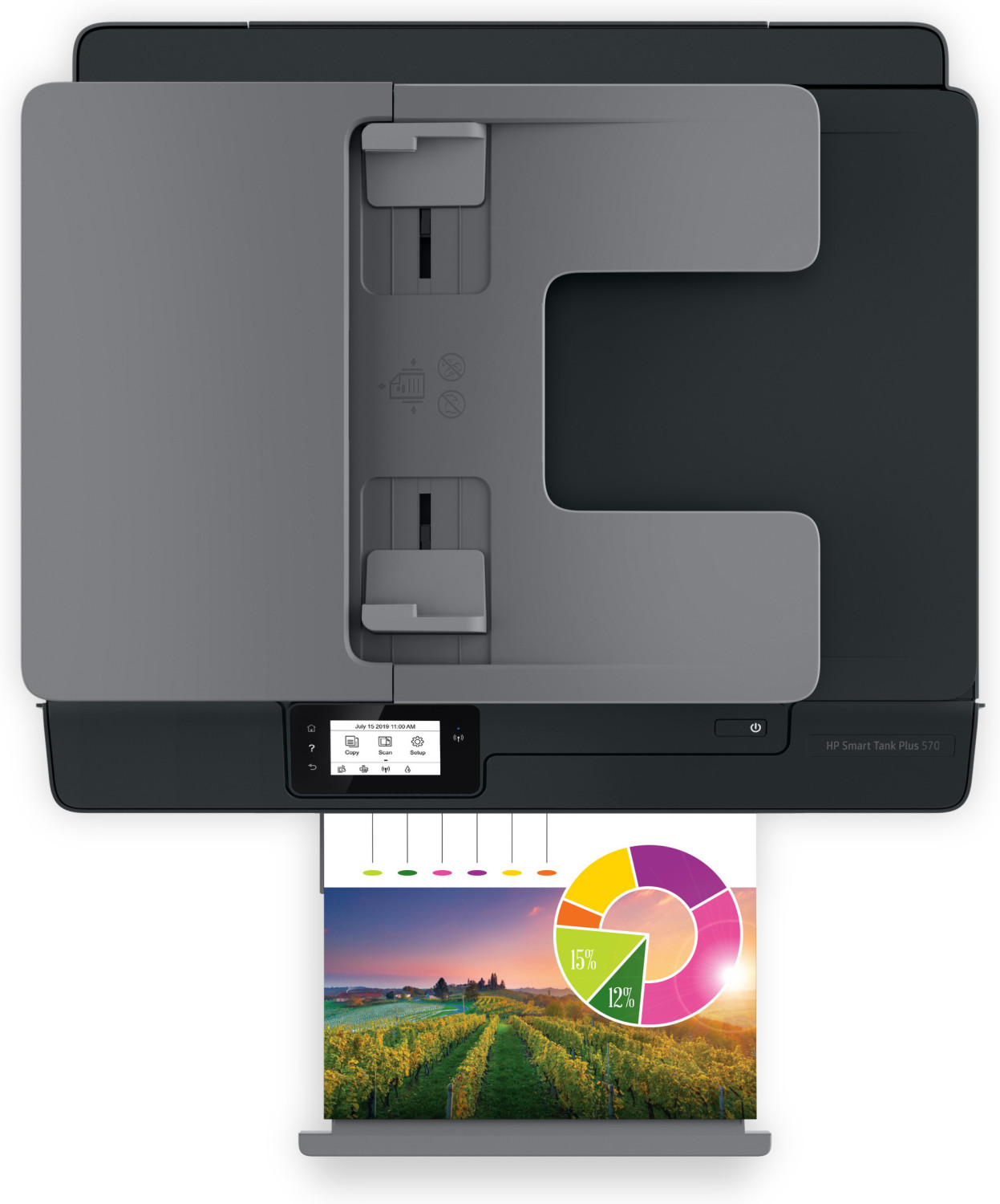 HP Smart Tank Plus 570 Imprimante jet d'encre couleur multifonction