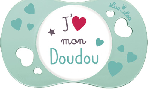 Luc et Léa Sucette physiologique J´aime mon doudou 6-18 months