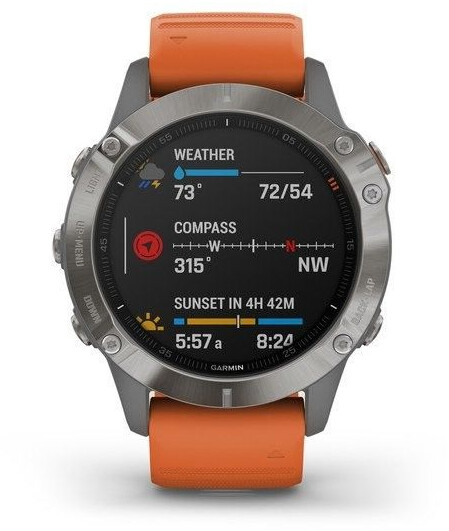 Garmin fenix on sale 6 sapphire orange