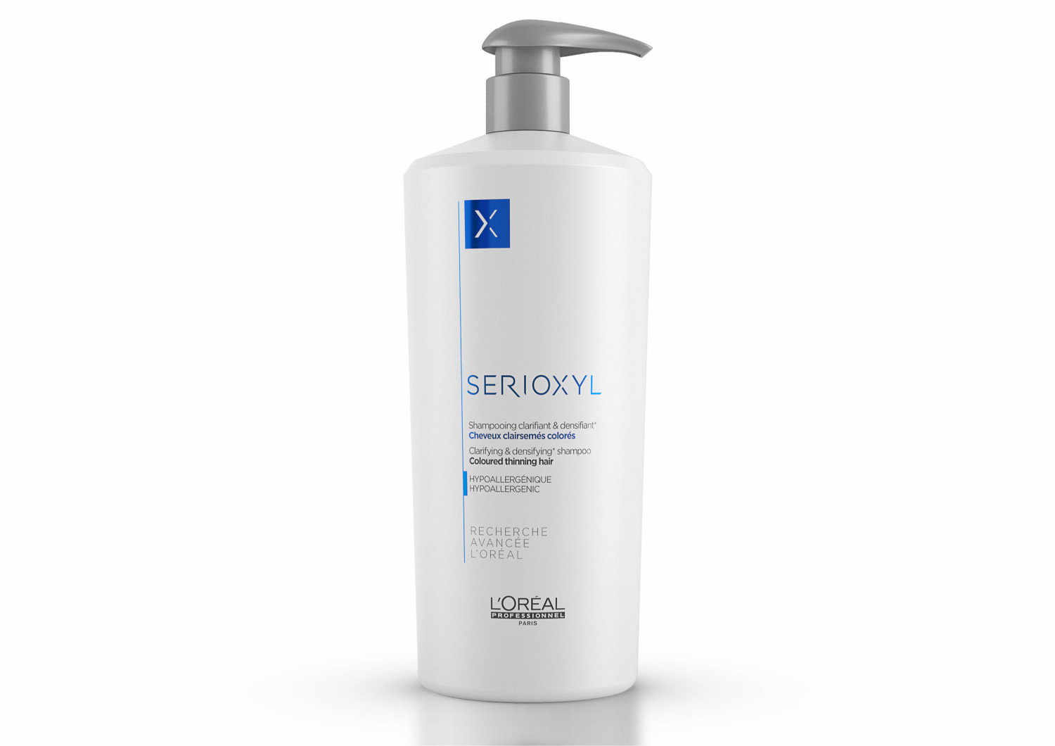L'Oréal Serioxyl Clarifying & Densifying Shampoo Coloured Thinning Hair (1000 ml)
