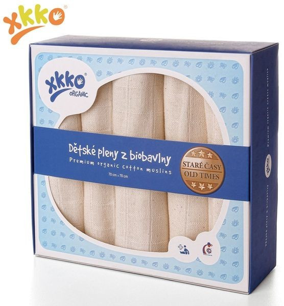 XKKO Gauze Diapers Organic (70 x 70 cm) 5 pcs Old Times