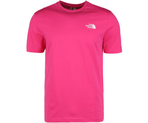 Mens pink north face t shirt hotsell