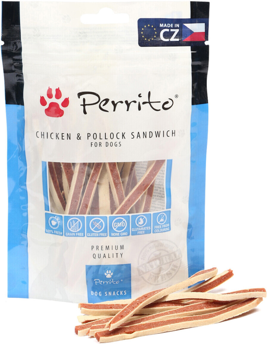Perrito Snacks Chicken & Pollock Sandwich 100g