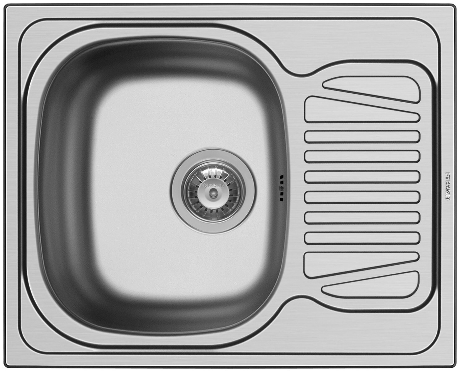 Pyramis Sparta 62 x 50 cm 1B 1D Inox (100132512)
