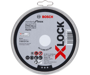 Metal AS60T INOX BF gerade1 Stück BOSCH Ø 125mm X-LOCK Trennscheibe für Inox 