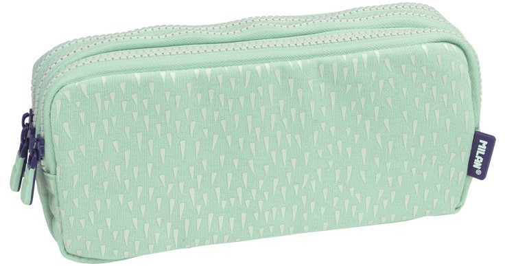 MILAN 3-Zip Pencil Case Berrywood Green