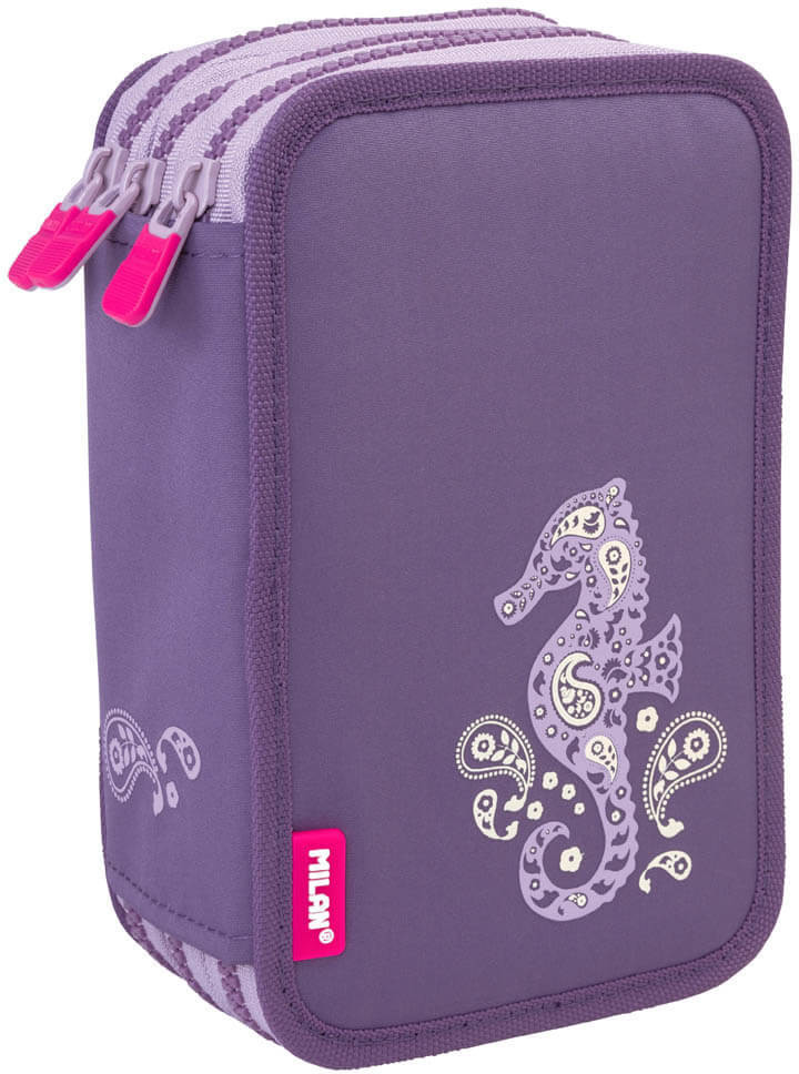 MILAN Filled triple decker pencil case
