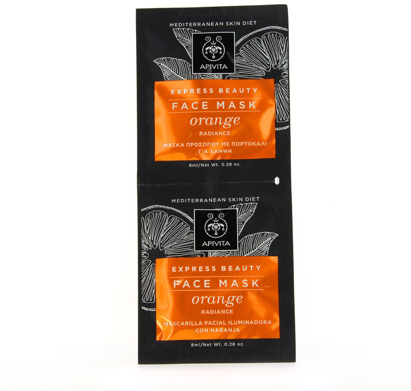 Apivita Express Beauty Orange Face Mask (2 x 8 ml)