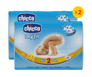 75 Pannolini Chicco Dry Fit Advanced Pannolino Mini Taglia 2 3-6 Kg Chicco 3 Pacchi 